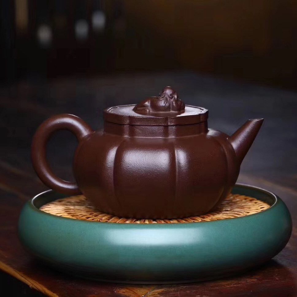国家工艺师 李老师 全手工狮球 原矿紫泥 200cc 名家宜兴紫砂壶