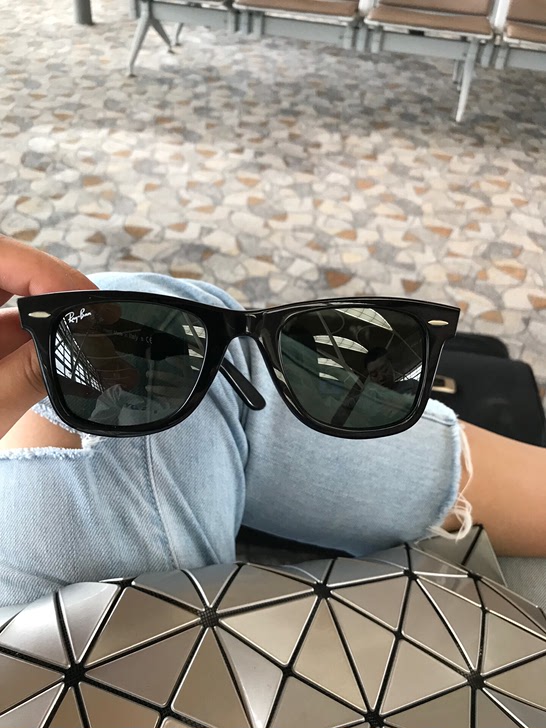 雷朋RayBan黑色墨镜眼镜9成新