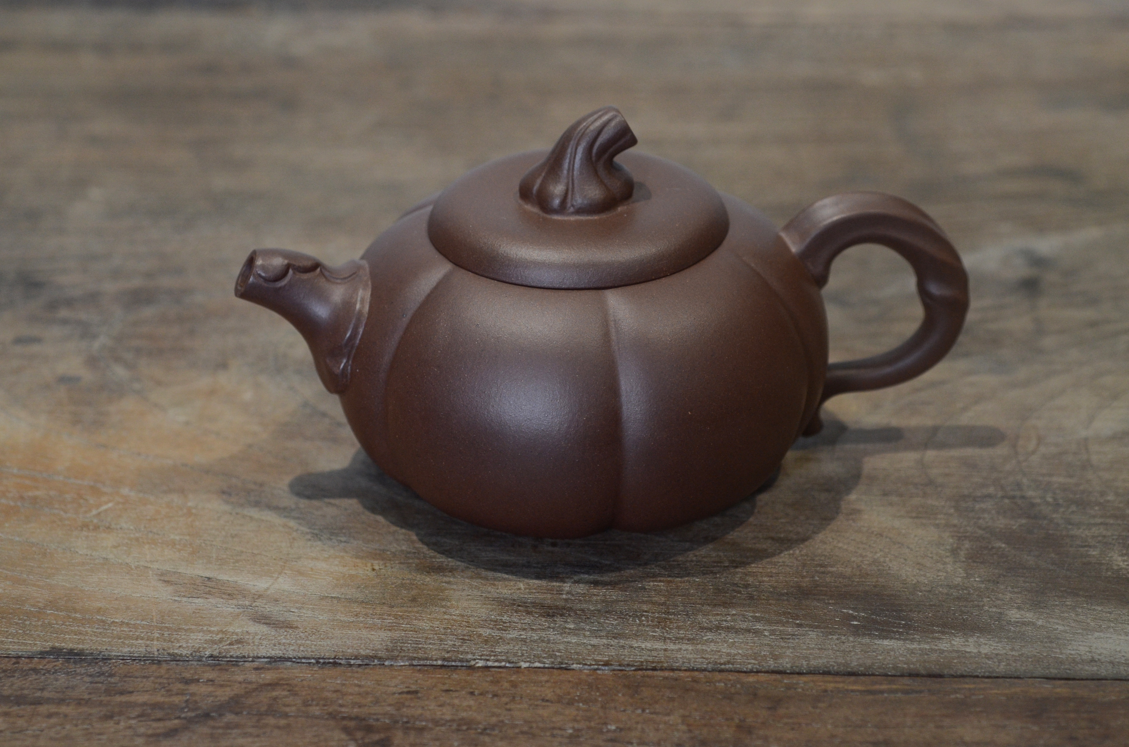 紫砂壶 纯手工 南瓜壶