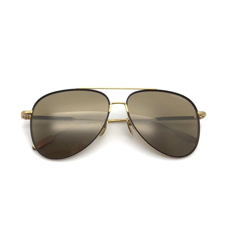 [9.9新]未使用万宝龙montblanc纯钛金属框防紫外线太阳镜gg04