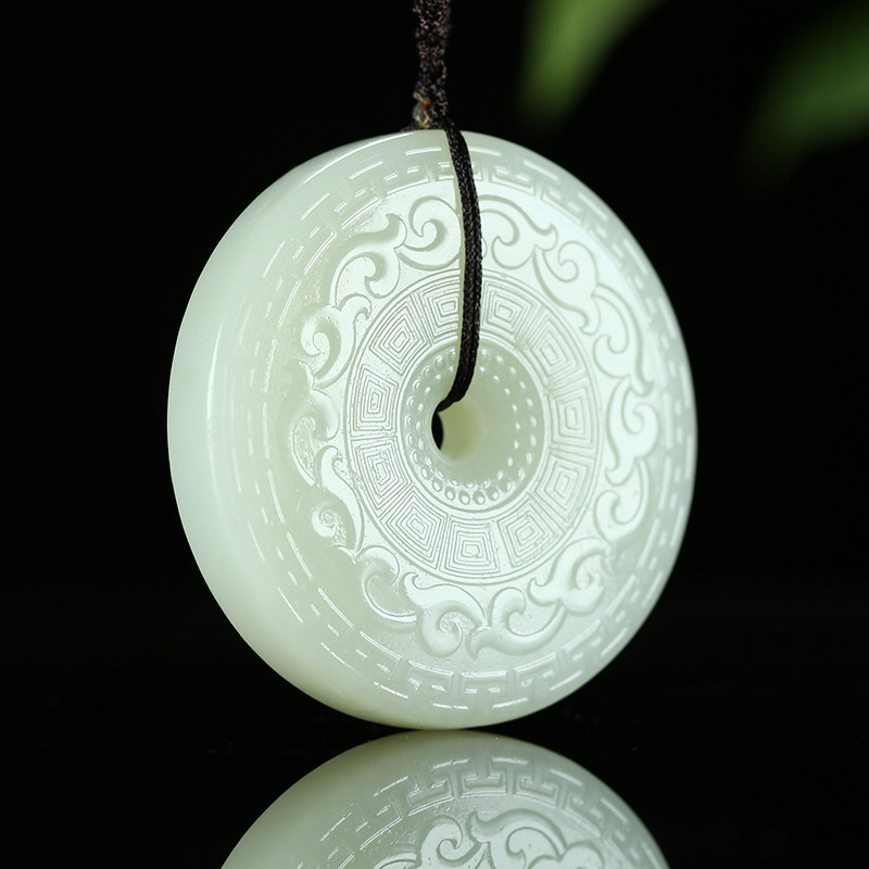 免保 怀古情深 省级大师王朝安和田玉白玉仿古挂件吊坠男女57.27g