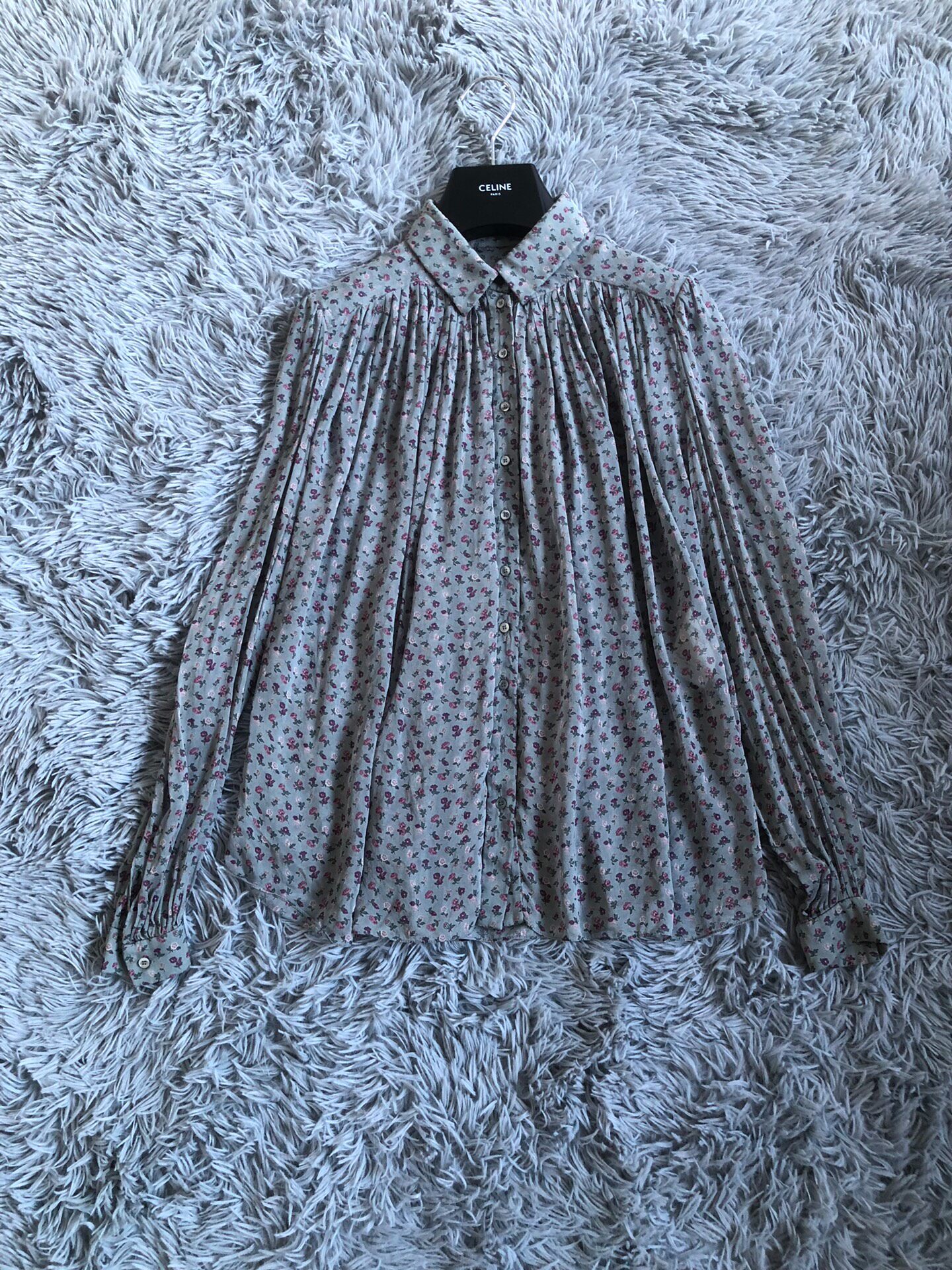 Saint Laurent 14ss Floral Silk Shirt