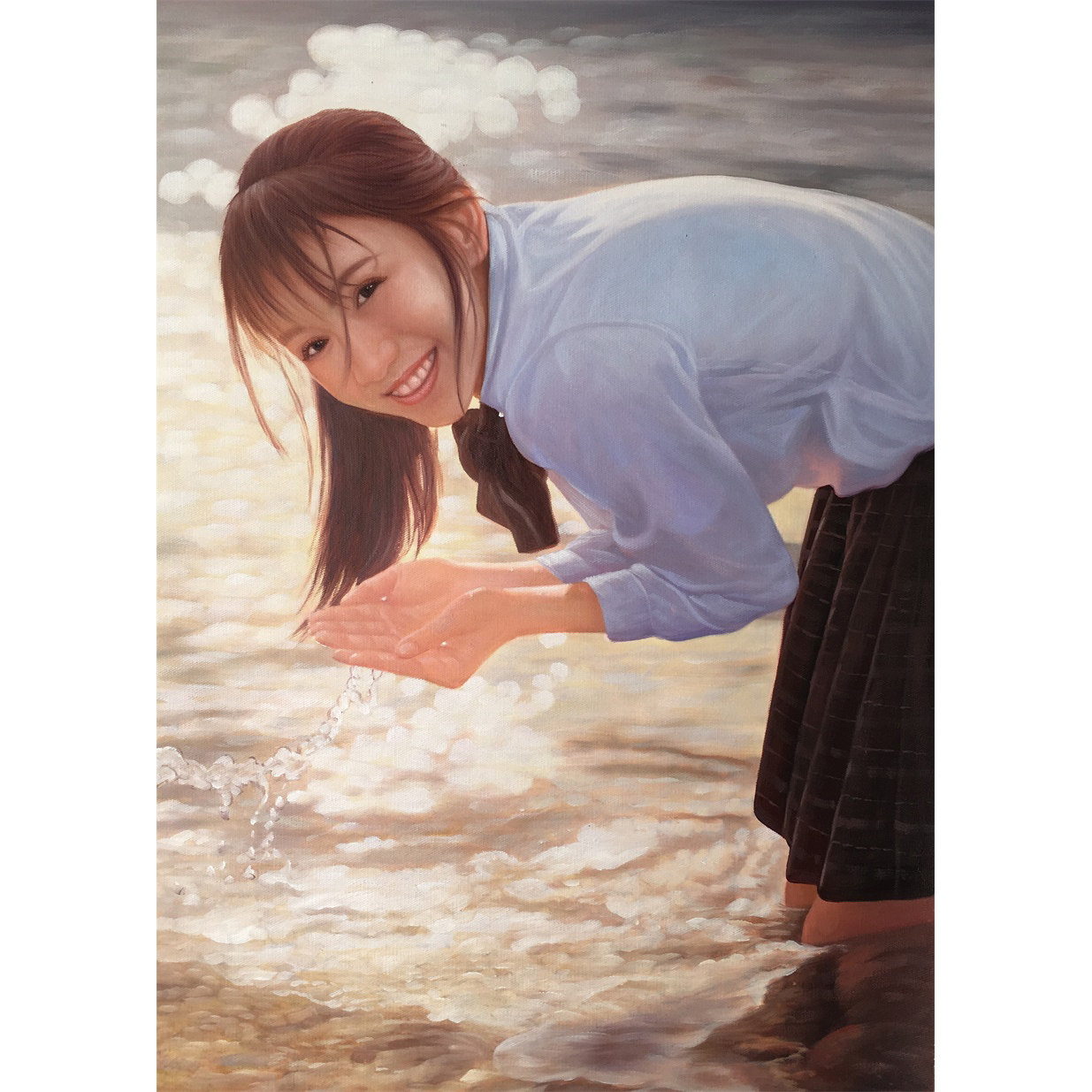 黄欣雨《那年的夏天》高品质油画