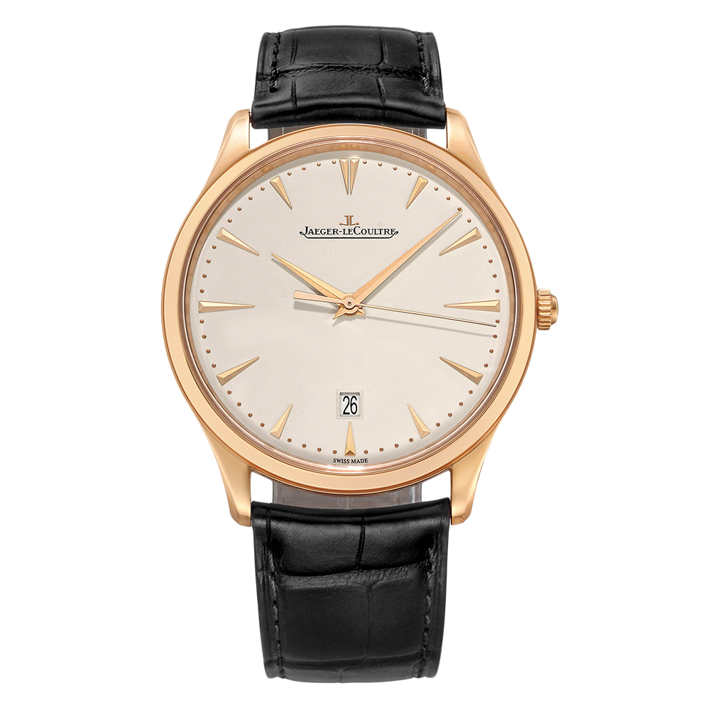 [9.5新]积家大师系列18k玫瑰金自动机械男表1282510