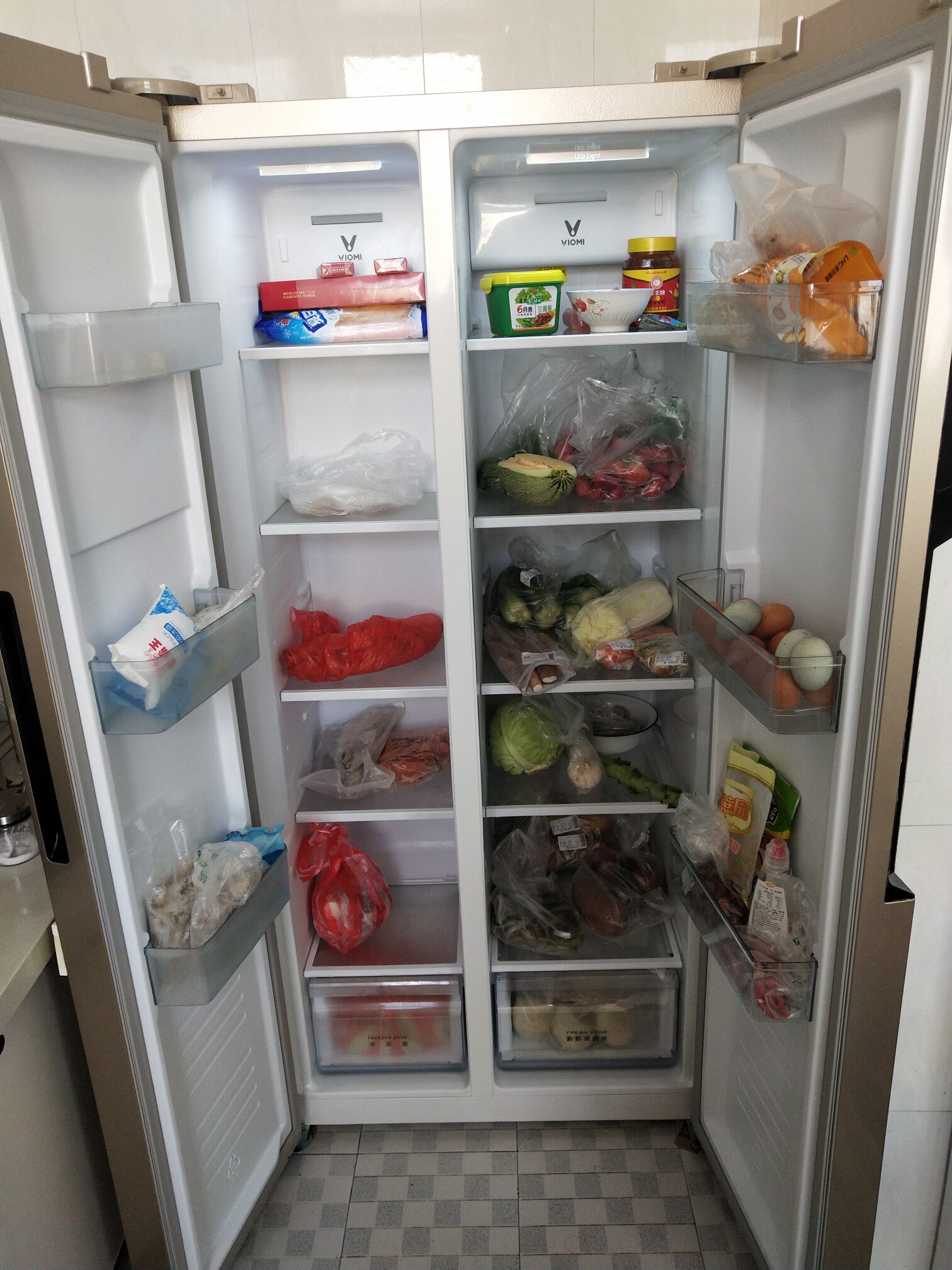viomi/云米 bcd-456wmsd 冰箱实拍图
