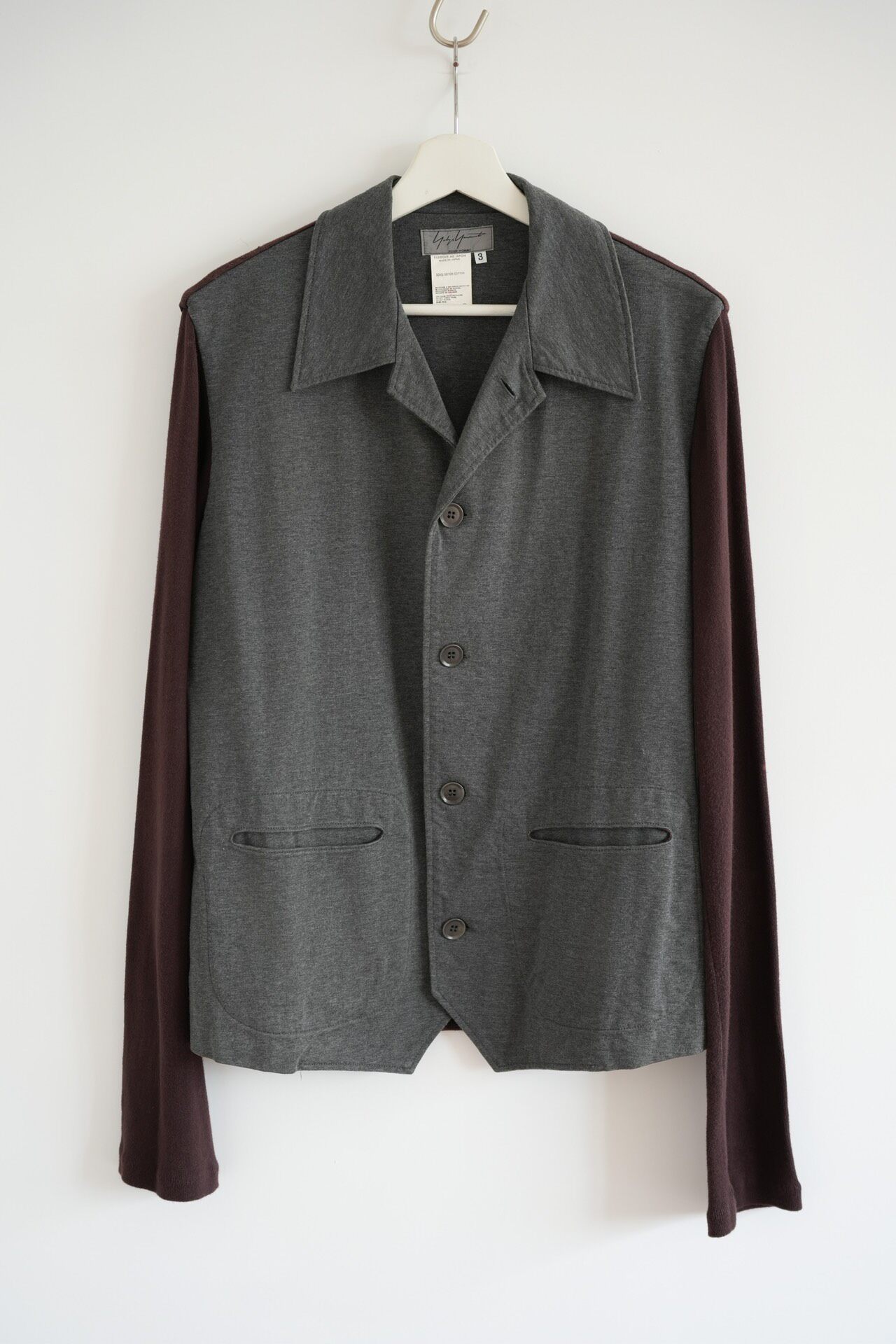 Yohji Yamamoto 01ss Gray Brown Shirt