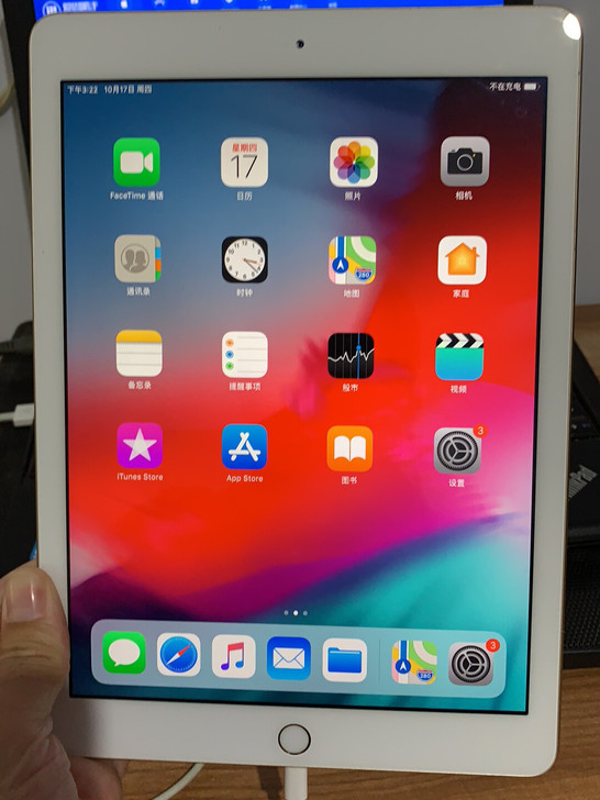 闲置国行金色iPad2017款平板电脑32g99新WiFi