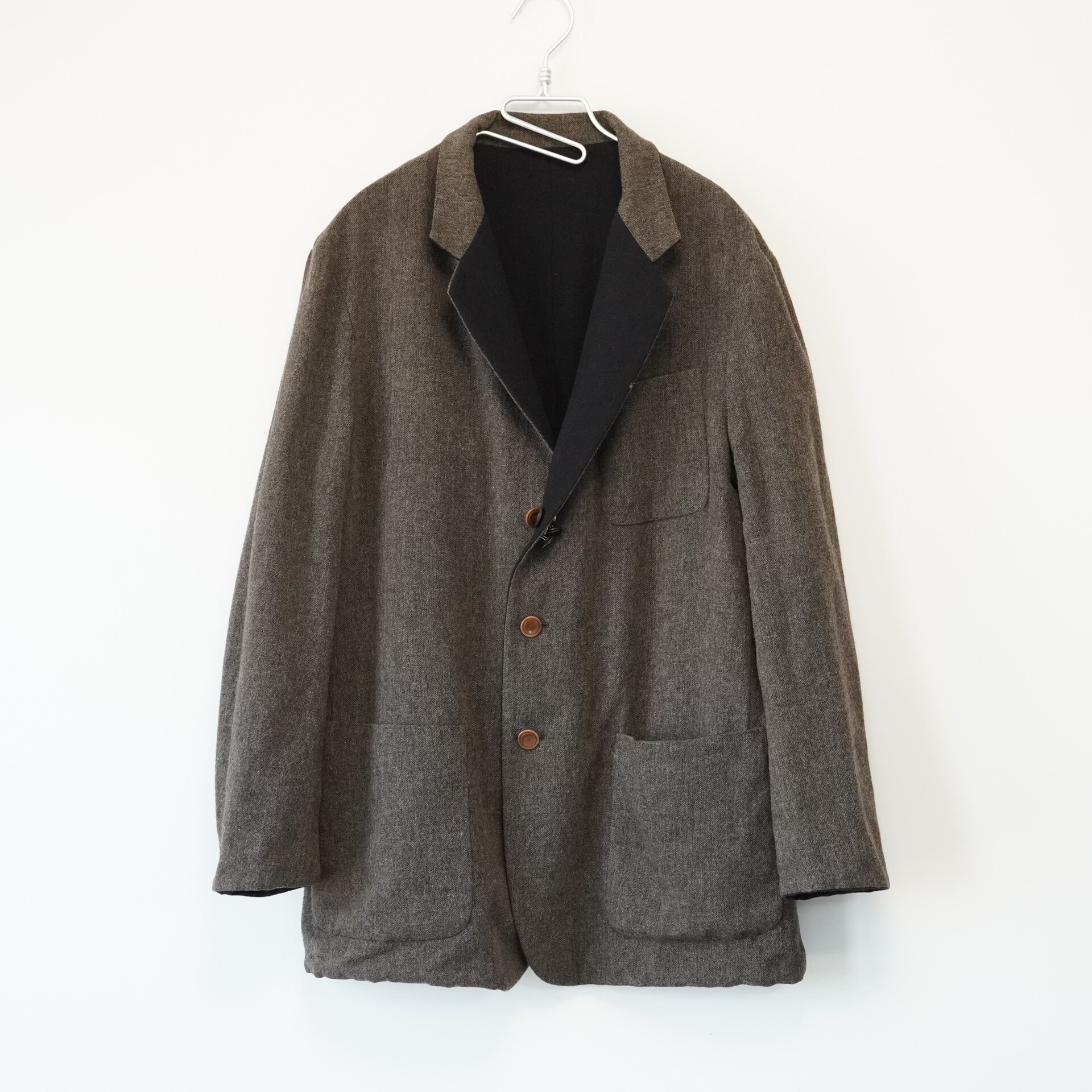 Yohji Yamamoto 05AW Leather Strap Jacket — detail