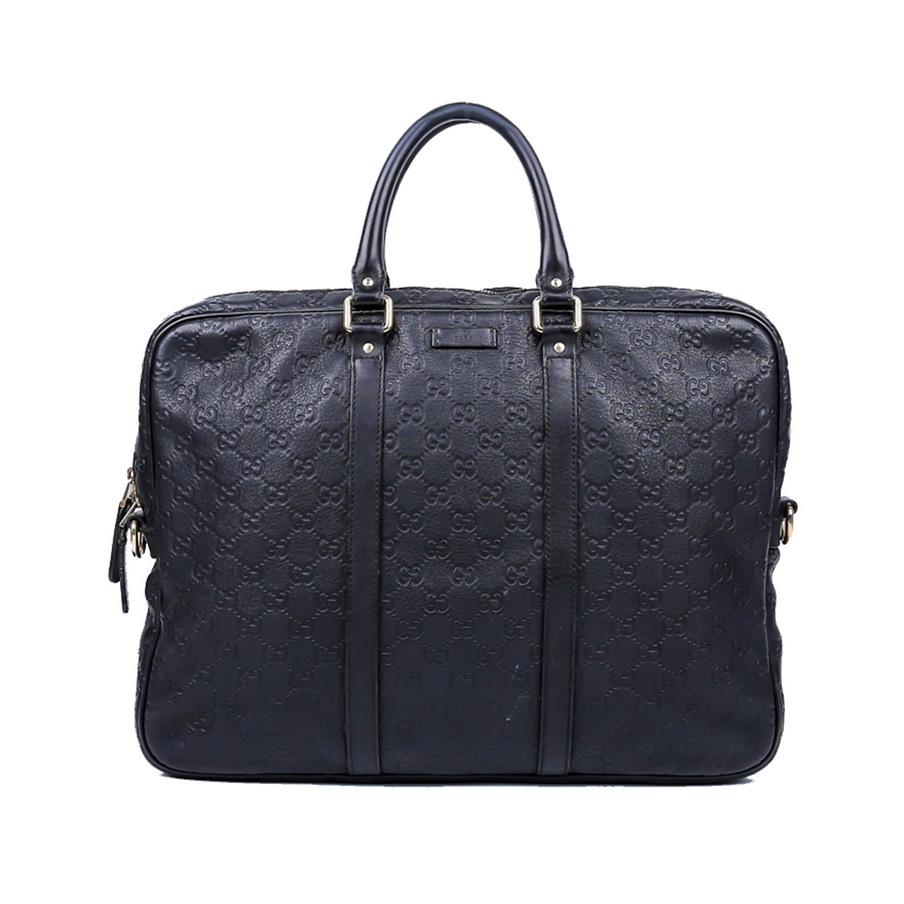 [9.0新]古驰gucci男士黑色牛皮手提公文包bpb1910029