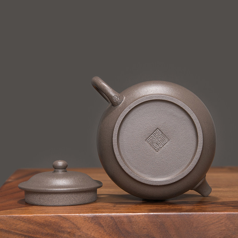 新品推荐 六道矮潘国工张春琴青灰段手工正宗原矿宜兴紫砂壶