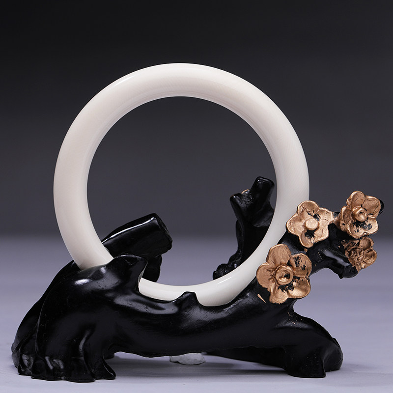 【圆福镯】猛犸牙雕 精美圆镯 古朴典雅 简约悠然 圆圆满满福气足