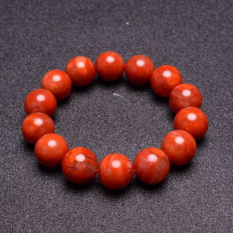 84.22g 精品 四川 南红玛瑙 圆珠 手串