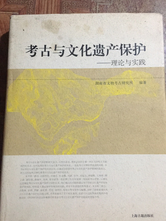 《考古与文化遗产保护-理论与实践》，只是封面脏了，里面全新。