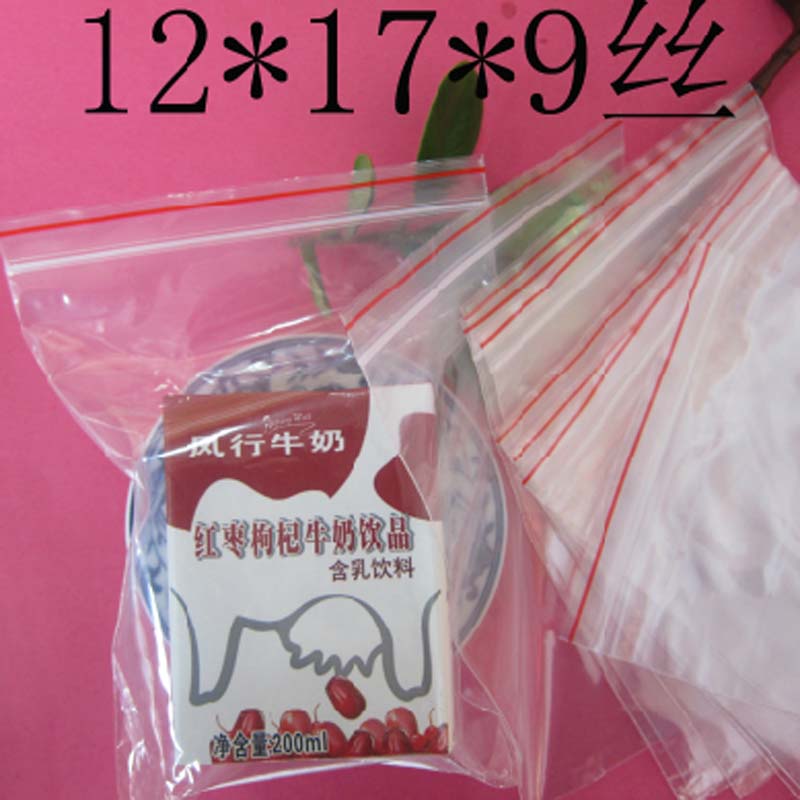 PE6号12*17*9丝加厚透明袋 红边自封袋 干货保鲜袋 通用袋 100个|msdalam kategori Kamus elektronik/buku kertas elektronik/alat tulis, Printing Produk, beg ziplock zip - dari Buy2taobao.com untuk memberikan perkhidmatan ejen Taobao profesional membeli
