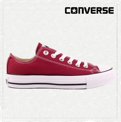 CONVERSE匡威旗舰店 专柜正品 经典酒红低帮休闲男女帆布鞋M9691