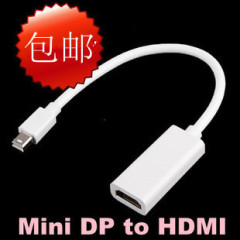 Mini DisplayPort to HDMI mini dp转HDMI线 Mac