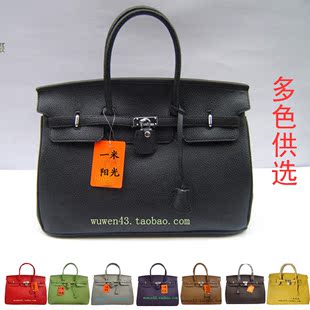 balenciaga新logo包 秋冬新橫款42cm女包貝嫂包時尚鉑金包荔枝紋手提包可定做logo balenciaga新logo