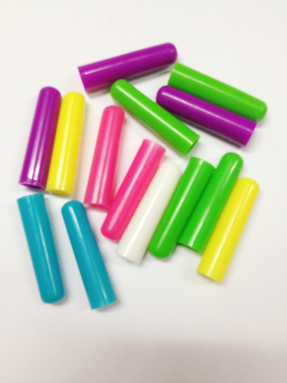 可爱多色笔帽彩色笔帽学生铅笔帽圆头