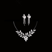 Honey marriage wedding wedding bridal necklace sets necklace chain necklace earrings set