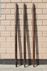 碳化防腐木柱木桩 栅栏/围栏/篱笆/实木加固柱子 家庭园艺必备