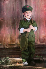 儿童红军服小红军演出服红卫兵表演服装演出服装男女款小雷锋服装