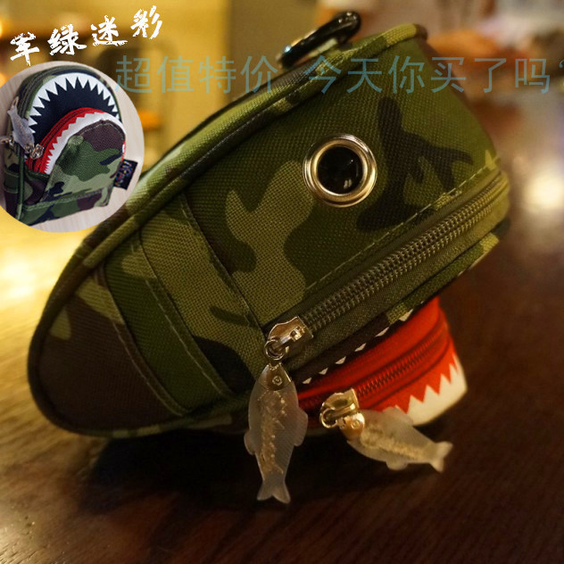 2018 Men's bag Female bag Shark Bag Waist pack Mobile phone bag Digital Cameras Small bagin the Leather/Lady bags/Men's bag, Men's bags category - from Buy2taobao.com to provide professional Taobao agent buy service