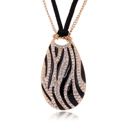 Leopard-print long necklace women fashion hyperbole Pack email Bohemian Joker diamond jewelry pendant necklace
