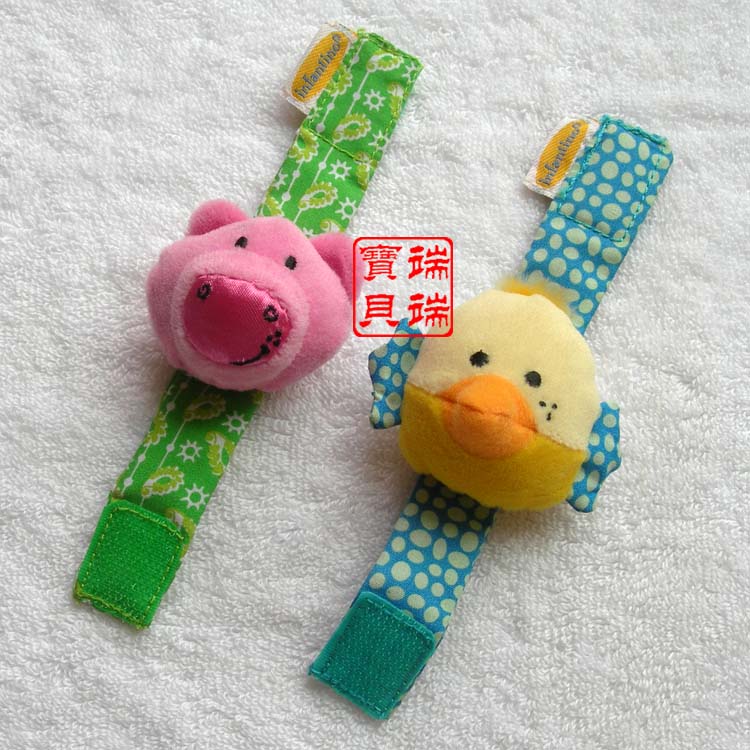 婴儿玩具 动物手腕铃宝宝摇铃响纸促进听觉运动协调|ruв категории игрушка/коляска/головоломка/блоки/модель, детей кольцо/ткань играть/успокоить игрушки, хрип - от Buy2taobao.com для оказания профессиональной услуги покупки агента Taobao