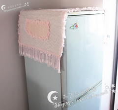 满39元包邮 ★ 水晶之恋系列 冰箱巾 冰箱罩 冰箱防尘套 双色可选