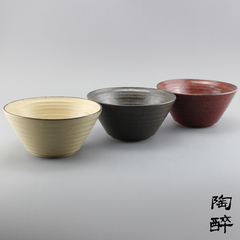 【陶醉】日式美浓烧陶瓷沙拉碗 早饭碗 米饭碗手工粗陶 质感