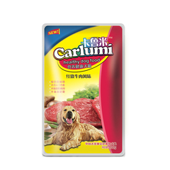 卡鲁米鲜封包 红烧牛肉100g犬湿粮 泰迪狗狗零食 宠物妙鲜包特价