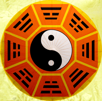 油布八卦图古典油纸纸伞道家佛教文化花伞道具雨伞工艺伞