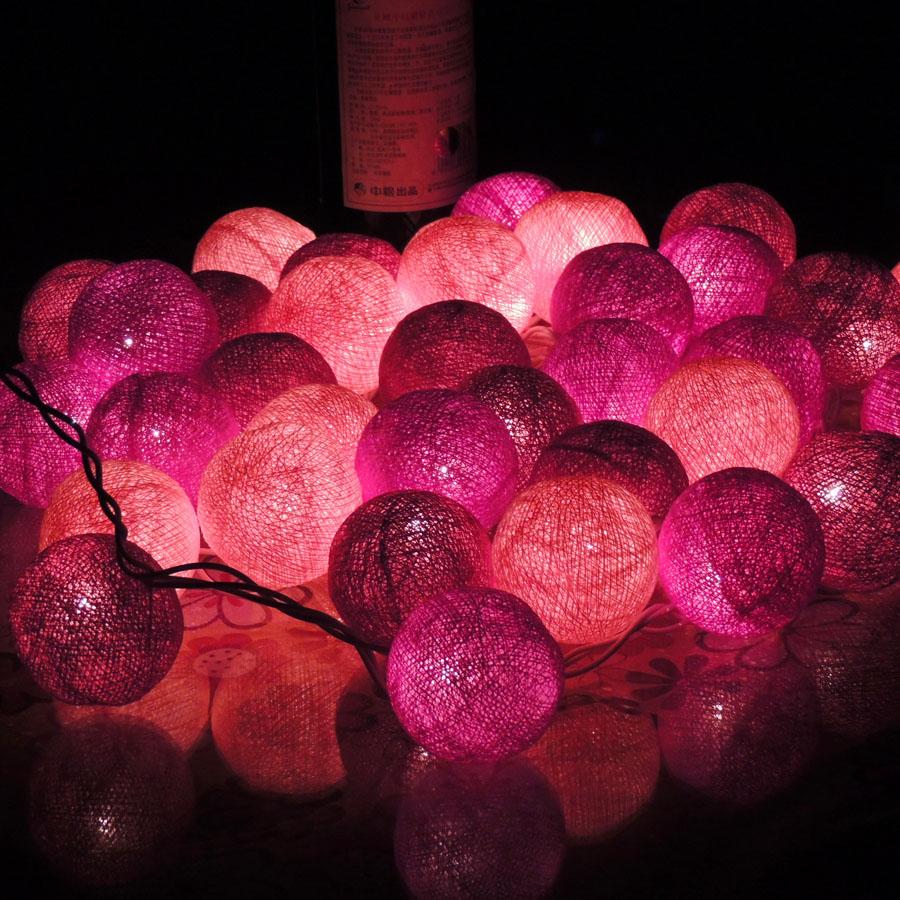 诗玛哈背景灯清迈彩球灯圆球彩灯装饰灯led彩灯灯饰闪灯串灯球灯