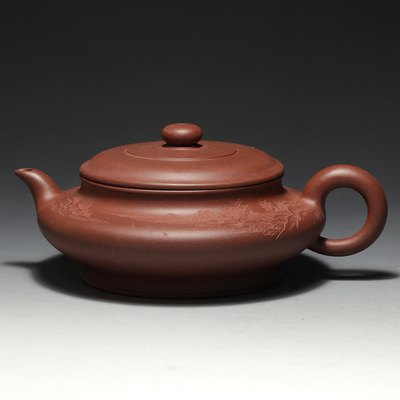 国家级高级工艺美术师 王品荣水扁壶 380cc紫泥