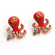 Smiling Octopus earrings Korean long earring earring earring earring Korea earloop accessory 368298