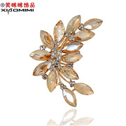 Package mail smiling Korean flower Crystal brooch, windbreaker suits leather brooch high chest flowers