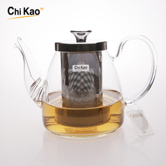 奇高耐热玻璃茶具不锈钢过滤泡茶壶 红茶养生花茶 蜡烛加热特价