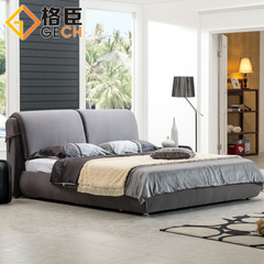 格臣 布床 简约现代软床 1.8米双人床 布艺床婚床 品牌软床 G806