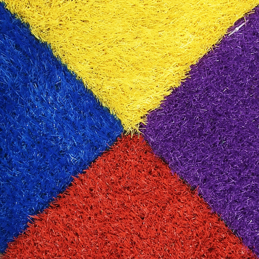 大森林草坪多彩色幼儿园人造草坪红黄蓝绿紫定制款人造工草皮