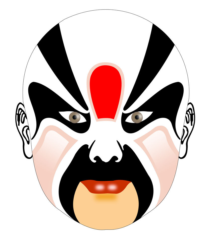 海报印制210海报展板素材(制作)6028京剧脸谱