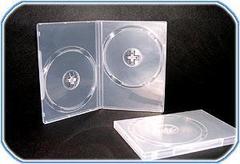 优质材料 光盘盒 透明 长方形 双碟CD /DVD/ VCD盒 光盘壳