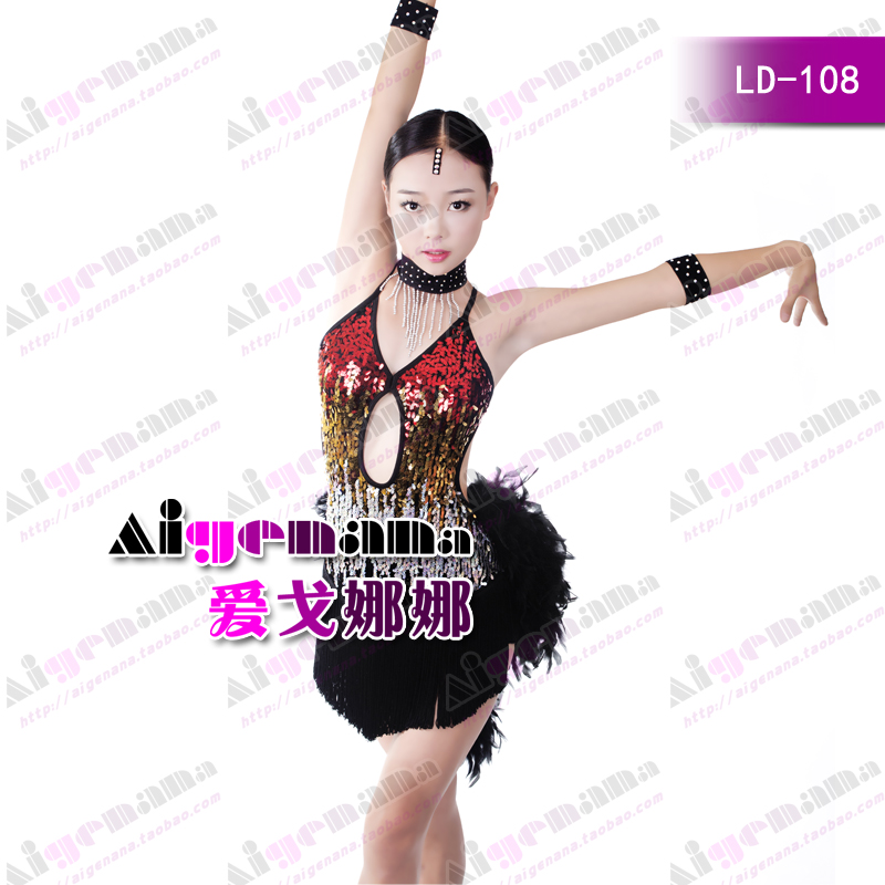 愛戈娜娜新款拉丁舞演出服亮片款拉丁舞連衣裙LD-108在類目 運動/瑜伽/健身/球迷用品, 舞蹈/健美操/體操, 拉丁舞, 拉丁舞演出服中 - 來自Buy2taobao.com提供專業的淘寶代購服務