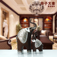 杰涛欧式客厅装饰品大象摆件招财家居饰品摆设工艺品结婚礼物创意