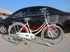 日本自行车富士牌单速磨电灯 24,26寸休闲男女车公主车 有内三速