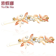 Ya na diamond wafer Korean version of a clip of Crystal Barrette hair clip bangs clip G0015