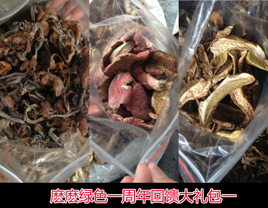 云南特产香菇礼包野生红菇美味牛肝菌黄牛肝菌青冈菌300g煲汤干货