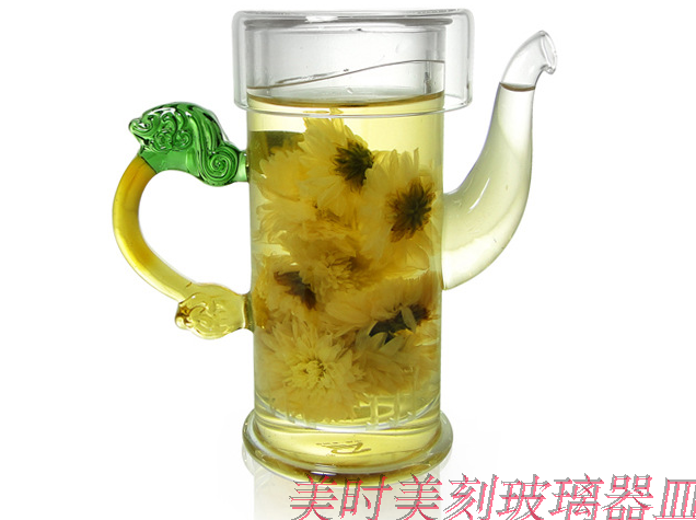 高硼硅耐热透明玻璃红茶壶绿茶壶花茶壶龙把功夫茶具三件套组特价