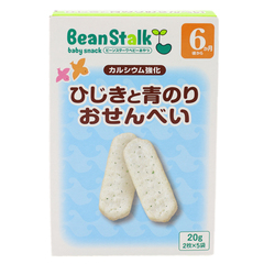 日本进口雪印婴儿磨牙棒饼干辅食 宝宝海藻米饼零食饼干 6个月起