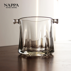 NAPPA优质钢化玻璃冰桶 卡皮托六角香槟桶酒吧冰桶加厚耐摔特价