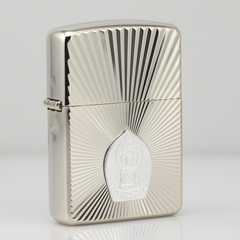 皇冠信誉 专柜正品 Zippo 纯银贴章 162WG- 释迦如来